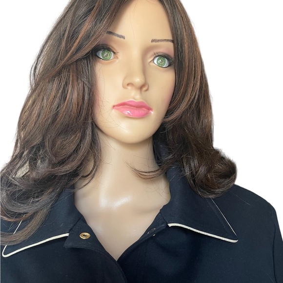 St. John sport by Marie grey navy blue jacket size M - Picture 10 of 16